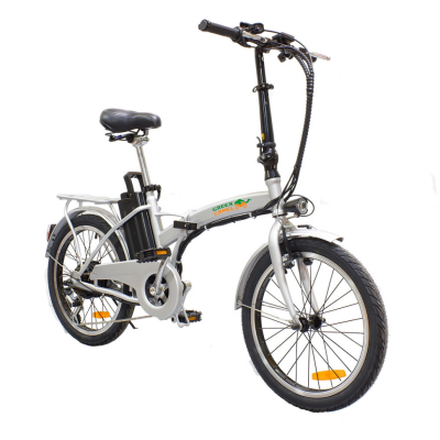 Электровелосипед GreenCamel Соло (R20 350W 36V 10Ah) складной серебристый