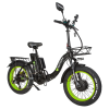 Электровелосипед Syccyba H2 DUAL зеленый
