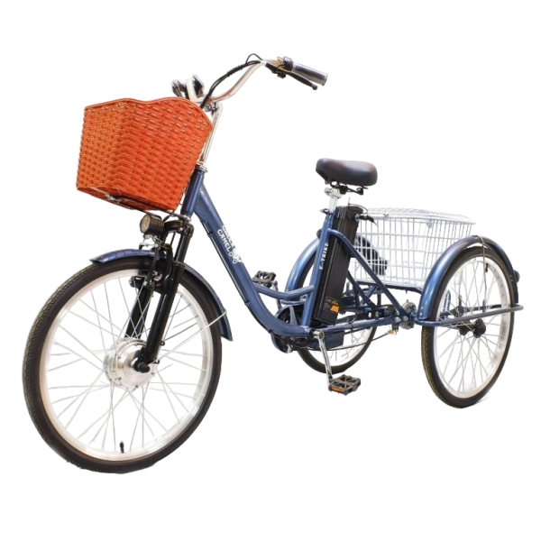 Электровелосипед GreenCamel Трайк-24 (R24 500W 48V 10Ah) синий