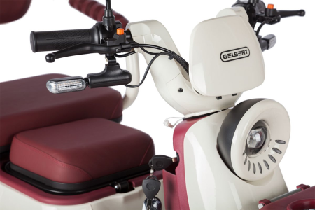 Электротрицикл Rutrike Gelbert Mercury 48V/60V 650Вт бело-красный Электротрицикл Rutrike Gelbert Mercury 48V/60V 650Вт бело-красный