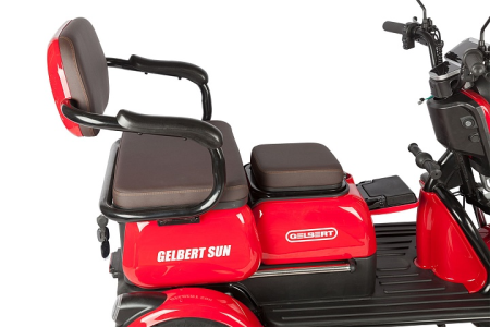 Электротрицикл Rutrike Gelbert Sun 48V/60V 650Вт красный Электротрицикл Rutrike Gelbert Sun 48V/60V 650Вт красный