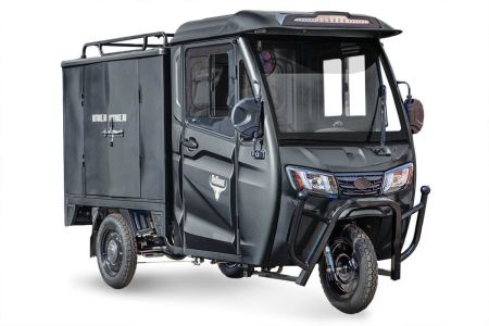Грузовой электротрицикл Rutrike КАРГО Кабина Дуал черный Грузовой электротрицикл Rutrike КАРГО Кабина Дуал черный