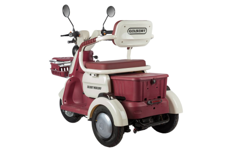 Электротрицикл Rutrike Gelbert Mercury 48V/60V 650Вт бело-красный Электротрицикл Rutrike Gelbert Mercury 48V/60V 650Вт бело-красный