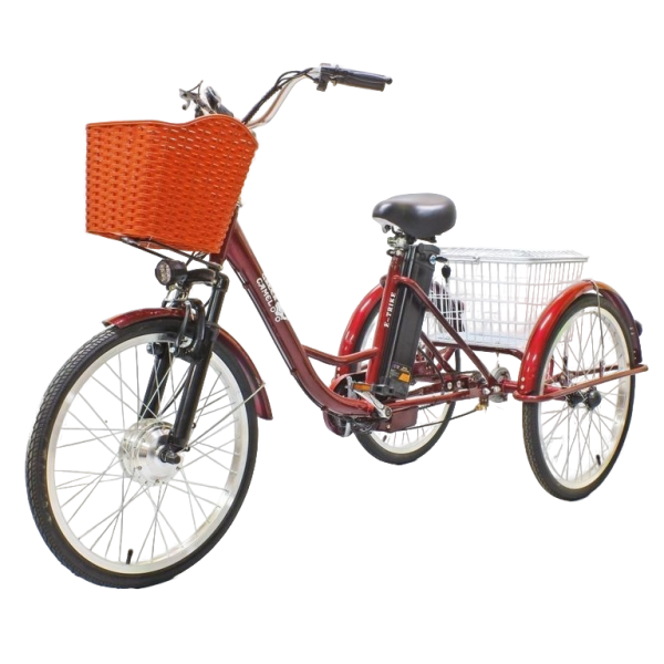 Электровелосипед GreenCamel Трайк-24 (R24 500W 48V 15Ah) красный