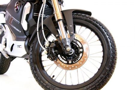 Электромотоцикл Super Soco TC Max (Спицованные диски) Серебристый