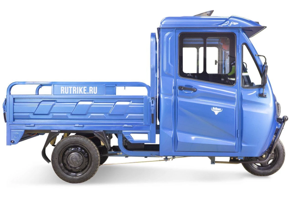 Грузовой электротрицикл Rutrike КАРГО Кабина обогрев 1500 60V1000W синий Грузовой электротрицикл Rutrike КАРГО Кабина обогрев 1500 60V1000W синий