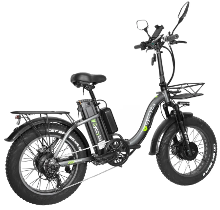 Электровелосипед Syccyba H2 (F11) DUAL 20AH серый