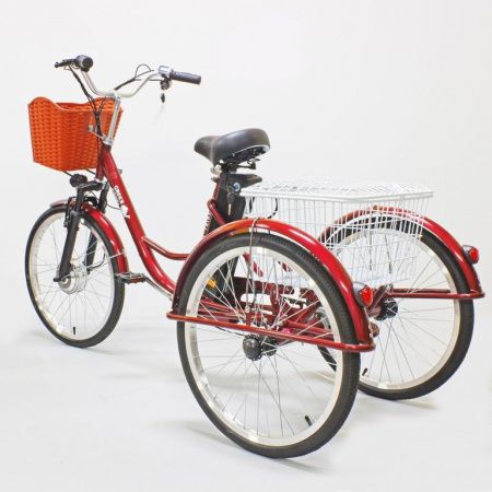 Электровелосипед GreenCamel Трайк-24 (R24 500W 48V 10Ah) красный