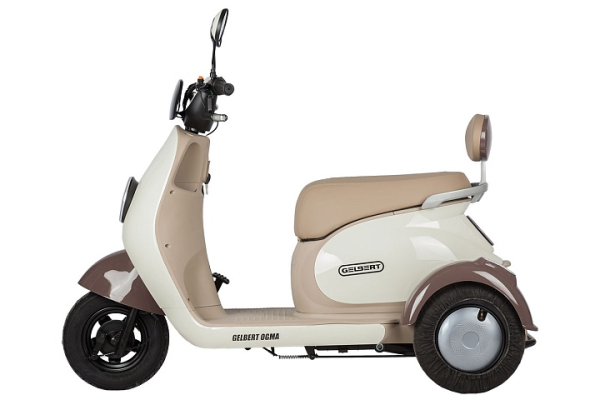 Электротрицикл Rutrike Gelbert Ogma 48V/60V 650Вт бело-коричневый Электротрицикл Rutrike Gelbert Ogma 48V/60V 650Вт бело-коричневый
