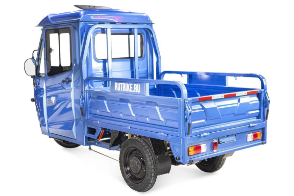 Грузовой электротрицикл Rutrike КАРГО Кабина обогрев 1500 60V1000W синий Грузовой электротрицикл Rutrike КАРГО Кабина обогрев 1500 60V1000W синий