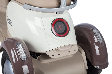 Электротрицикл Rutrike Gelbert Ogma 48V/60V 650Вт бело-коричневый Электротрицикл Rutrike Gelbert Ogma 48V/60V 650Вт бело-коричневый