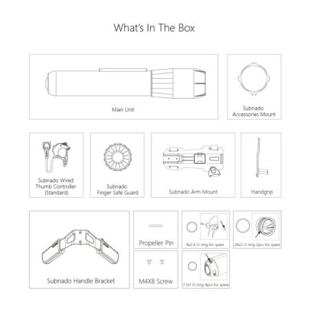 Подводный электроскутер SUBNADO-UNDERWATER SCOOTER WAYDOO
