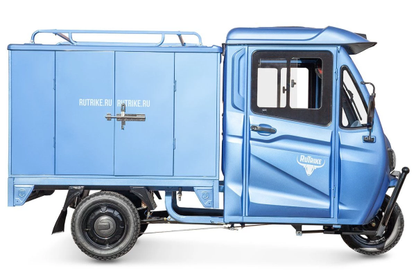 Грузовой электротрицикл Rutrike КАРГО Кабина Дуал синий Грузовой электротрицикл Rutrike КАРГО Кабина Дуал синий