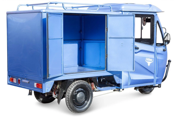 Грузовой электротрицикл Rutrike КАРГО Кабина Дуал синий Грузовой электротрицикл Rutrike КАРГО Кабина Дуал синий