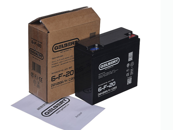 Аккумулятор для ИБП Gelbert 6-F-20 (12V20A/H C20)