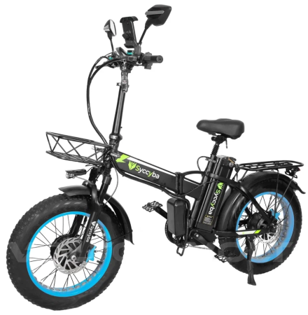 Электровелосипед Syccyba H1 DUAL синий