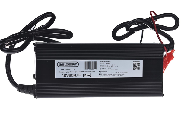 Зарядное устройство Gelbert для LiFePo4 аккумуляторов 12V80A/H (15А)