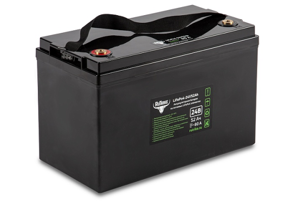Тяговый аккумулятор Rutrike LiFePO4 24V52Ah (80A)