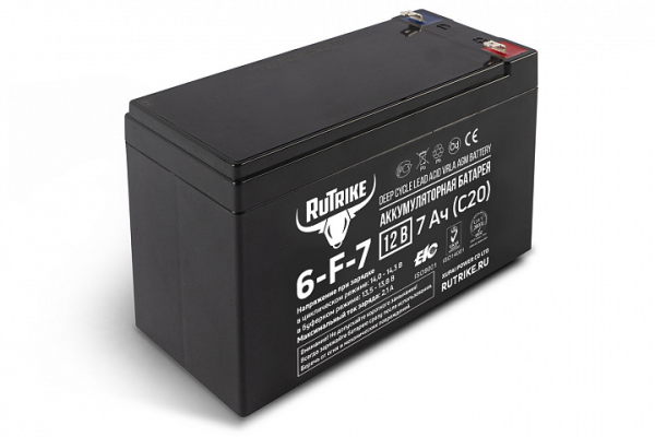 Аккумулятор RuTrike 6-F-7 (12V7A/H C20)