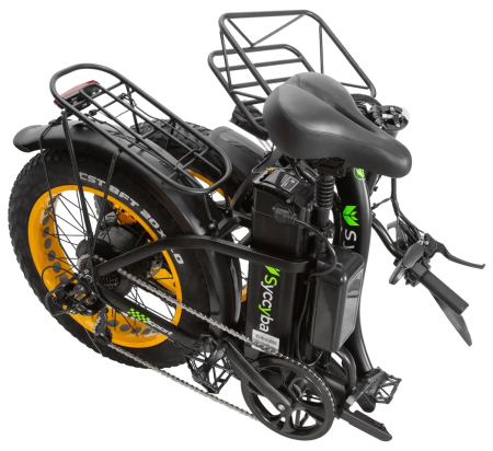 Электровелосипед Syccyba H2 (F11) DUAL 20AH желтый