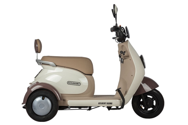Электротрицикл Rutrike Gelbert Ogma 48V/60V 650Вт бело-коричневый Электротрицикл Rutrike Gelbert Ogma 48V/60V 650Вт бело-коричневый