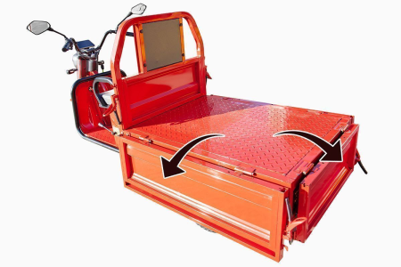 Грузовой электротрицикл Rutrike Амулет 1100 60V650W красный Грузовой электротрицикл Rutrike Амулет 1100 60V650W красный