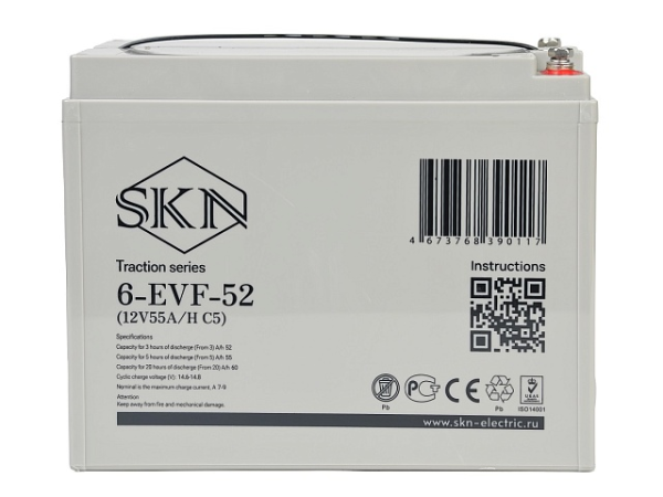 Тяговый аккумулятор SKN 6-EVF-52 (12V55A/H C5)