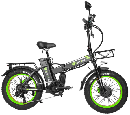 Электровелосипед SYCCYBA H1 (F10) DUAL 23AH зеленый