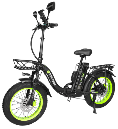 Электровелосипед SYCCYBA H2 (F11) 20AH зеленый