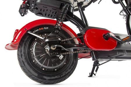 Электроскутер INTRO COMPACT с АКБ черно-красный