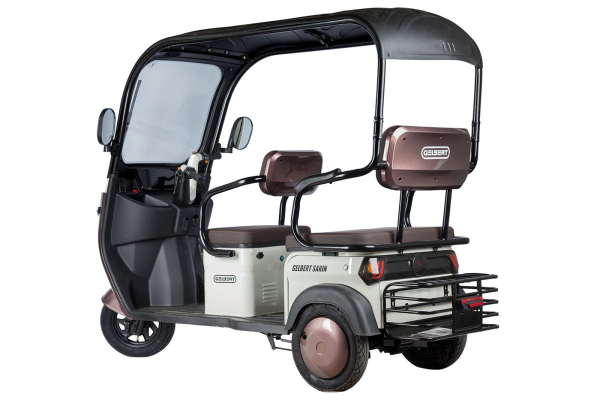 Электротрицикл Rutrike Gelbert Sarin 48V/60V 1000Вт коричнево-белый Электротрицикл Rutrike Gelbert Sarin 48V/60V 1000Вт коричнево-белый